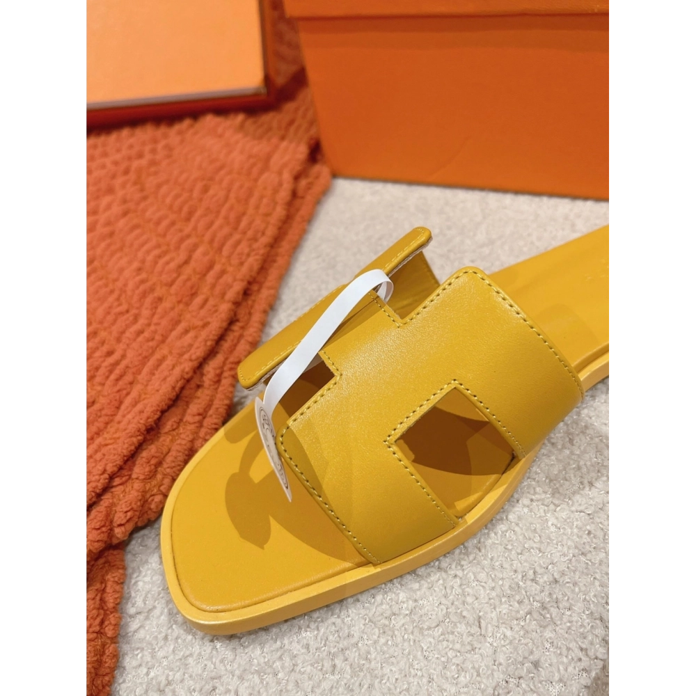 Hermes Oran slides summer shoes_6
