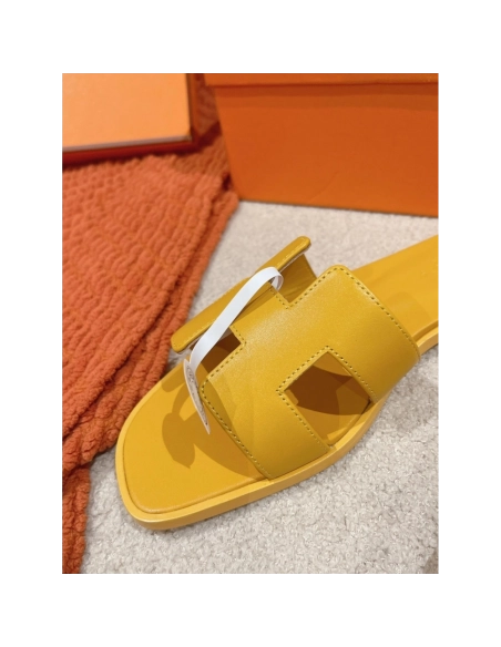 Hermes Oran slides summer shoes_6