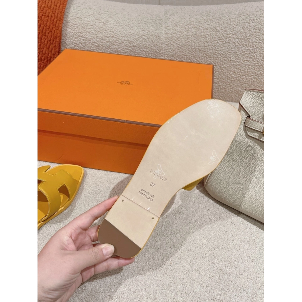 Hermes Oran slides summer shoes_6