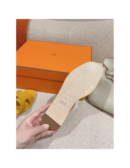 Hermes Oran slides summer shoes_6