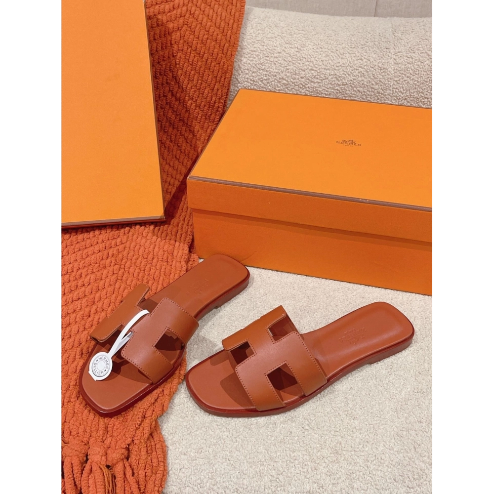 Hermes Oran slides summer shoes_7