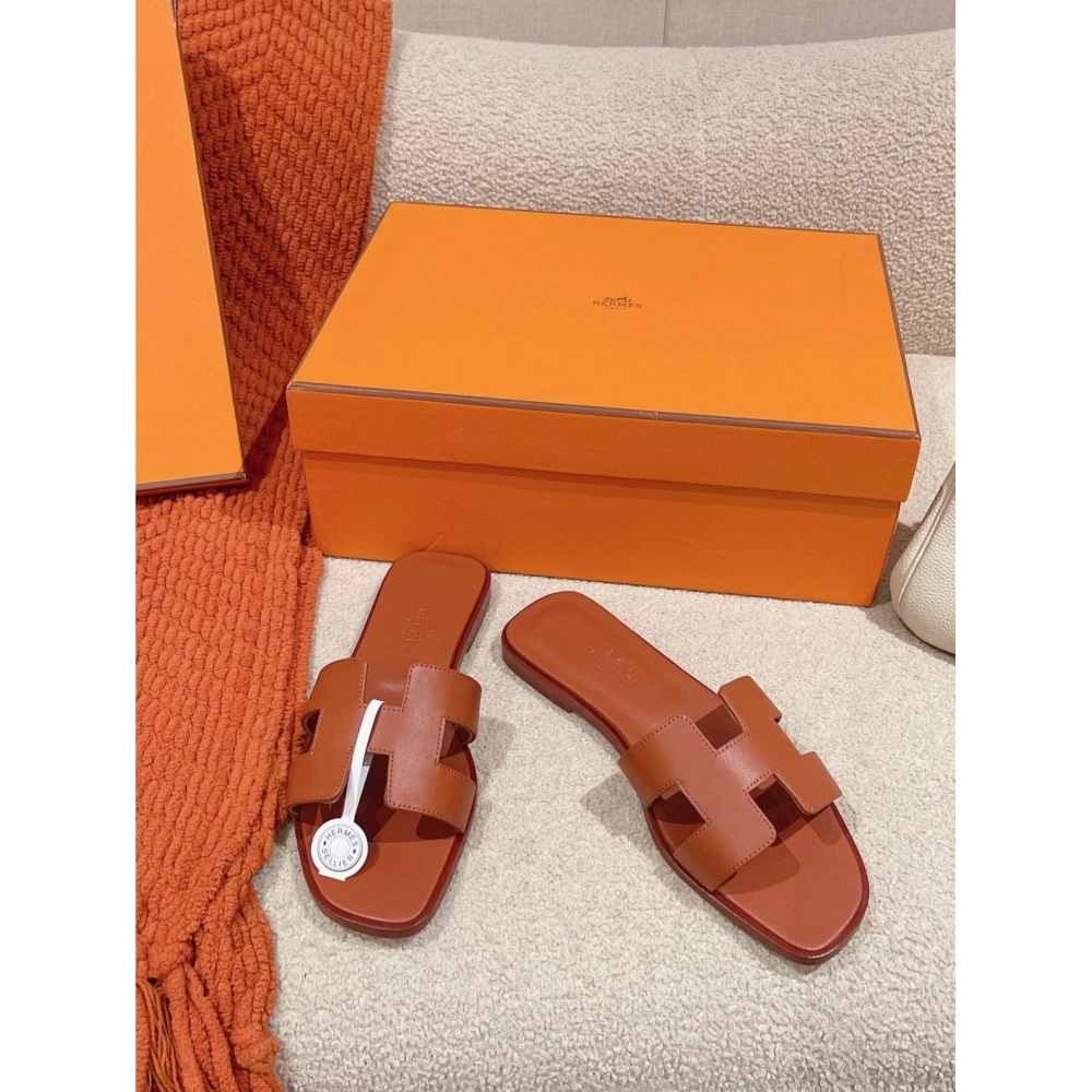 Hermes Oran slides summer shoes_7