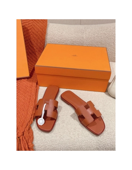 Hermes Oran slides summer shoes_7