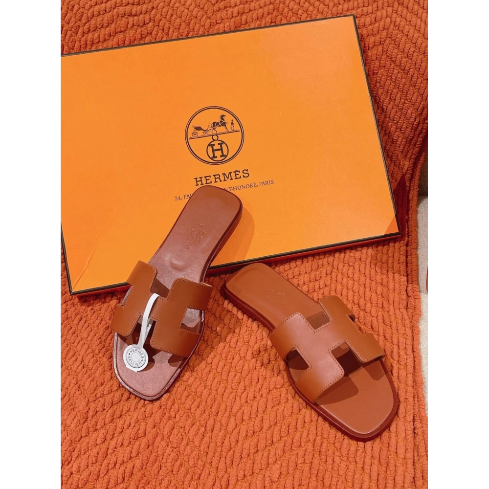 Hermes Oran slides summer shoes_7