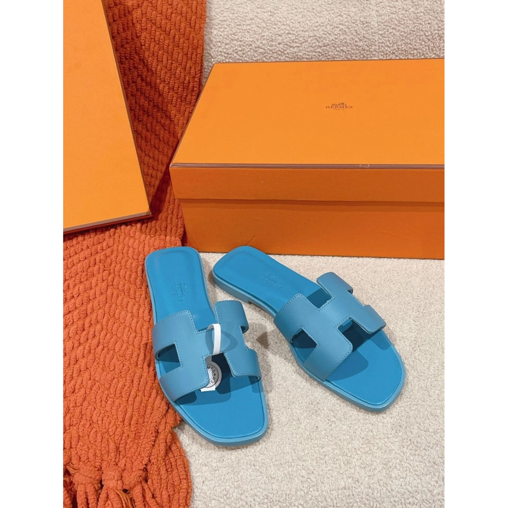 Hermes Oran slides summer shoes_8