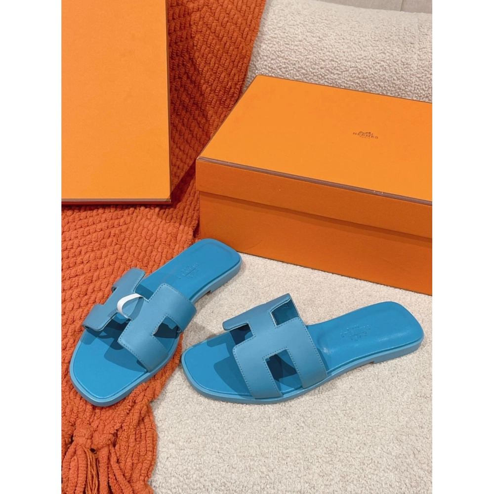 Hermes Oran slides summer shoes_8
