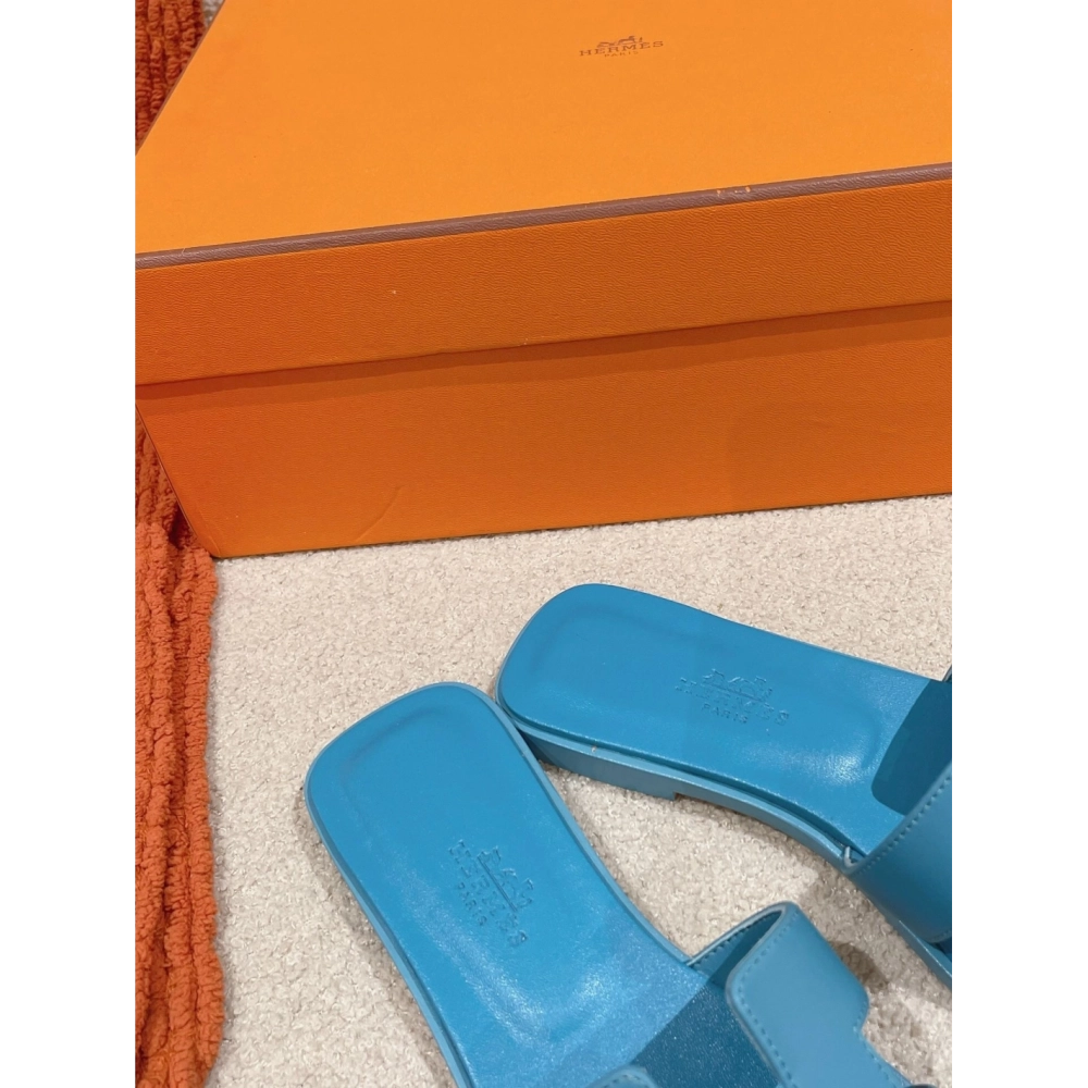 Hermes Oran slides summer shoes_8