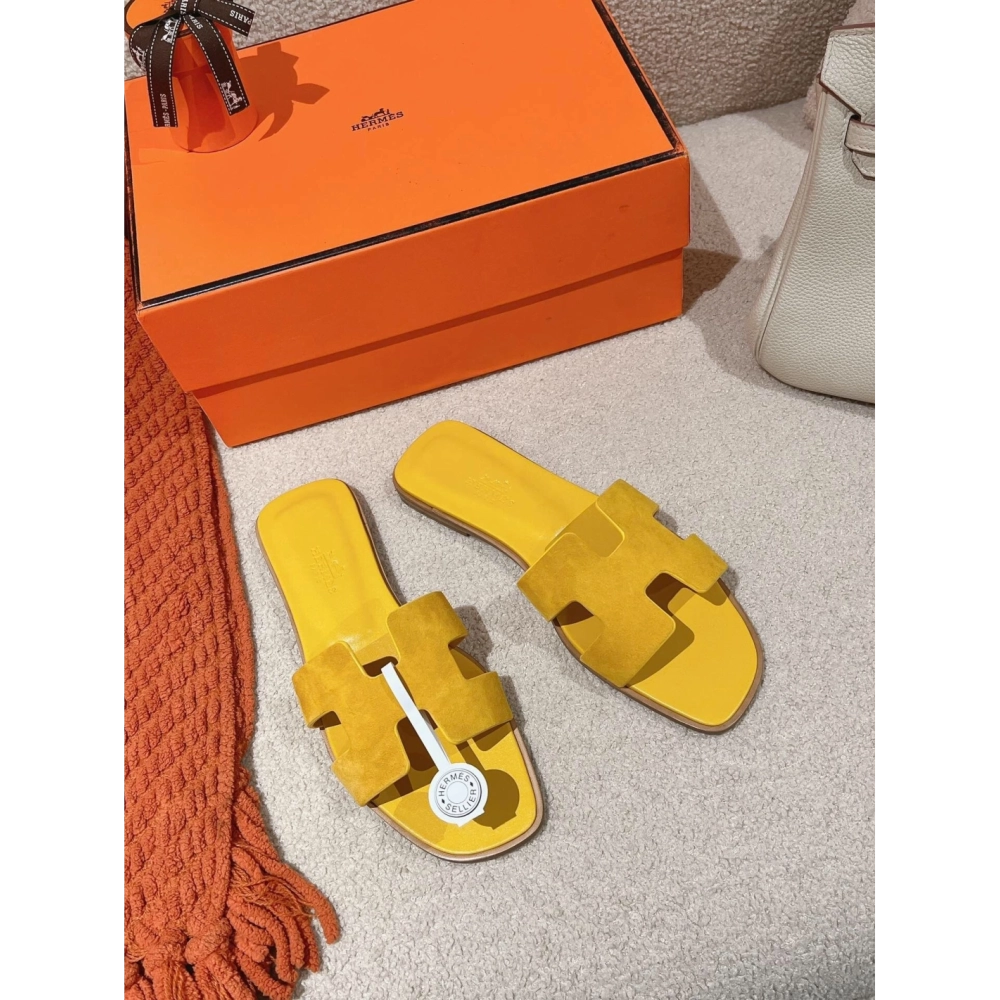 Hermes Oran slides summer shoes_9