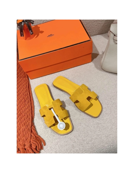 Hermes Oran slides summer shoes_9