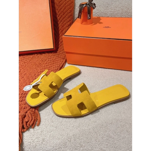 Hermes Oran slides summer shoes_9