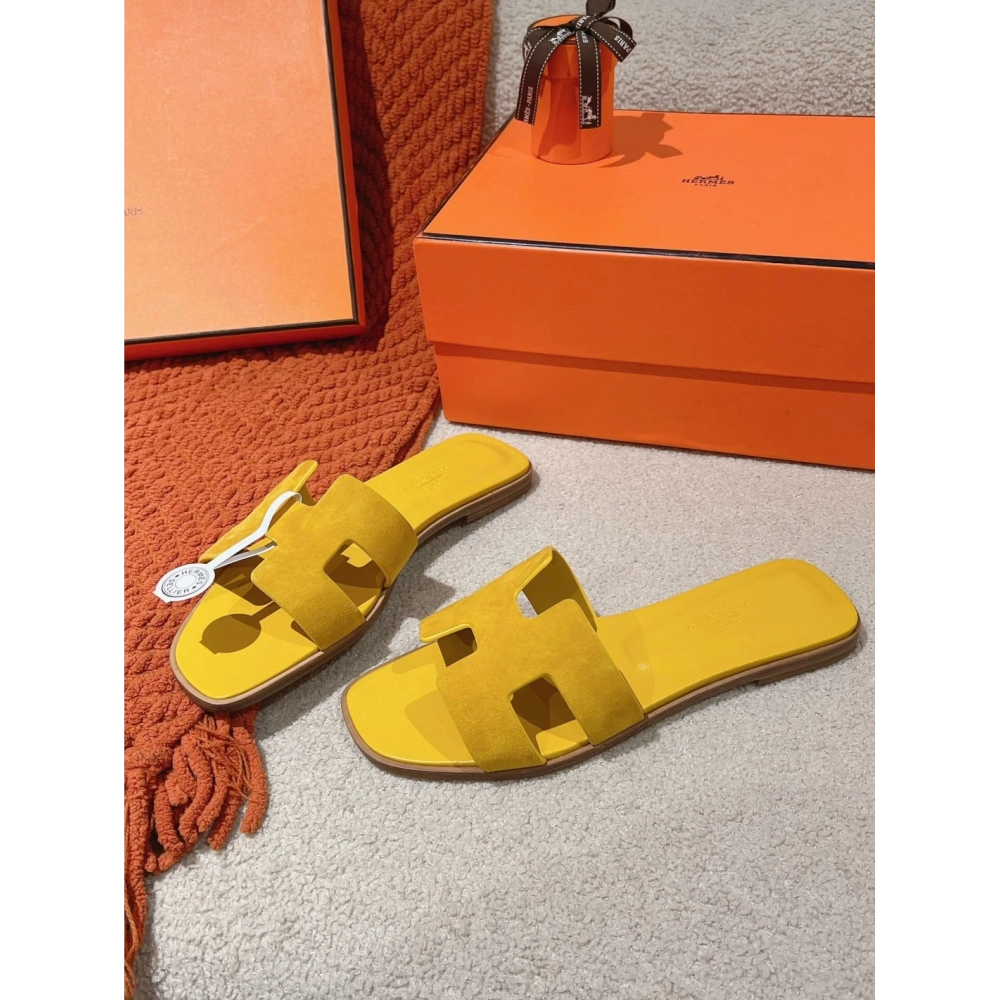 Hermes Oran slides summer shoes_9