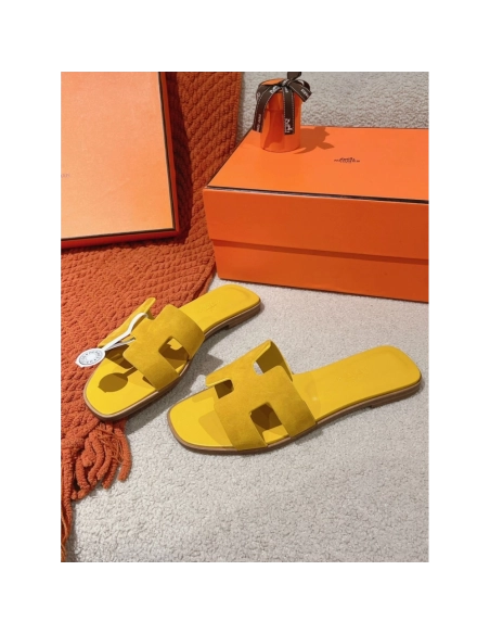 Hermes Oran slides summer shoes_9