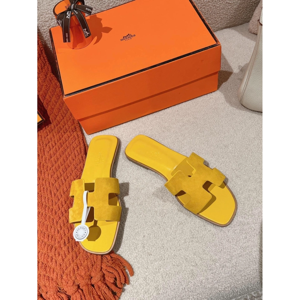 Hermes Oran slides summer shoes_9