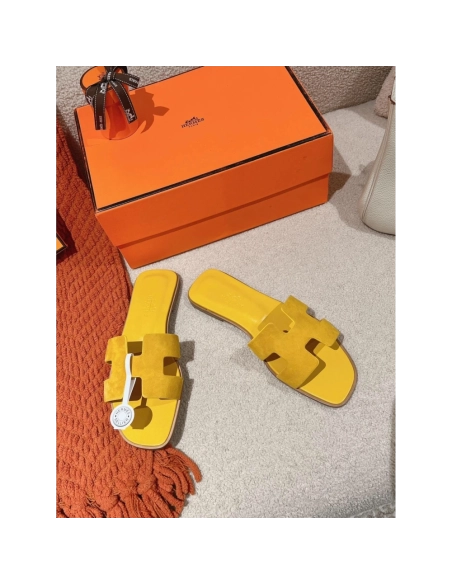 Hermes Oran slides summer shoes_9