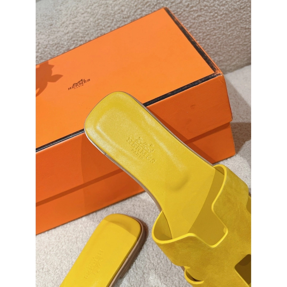 Hermes Oran slides summer shoes_9