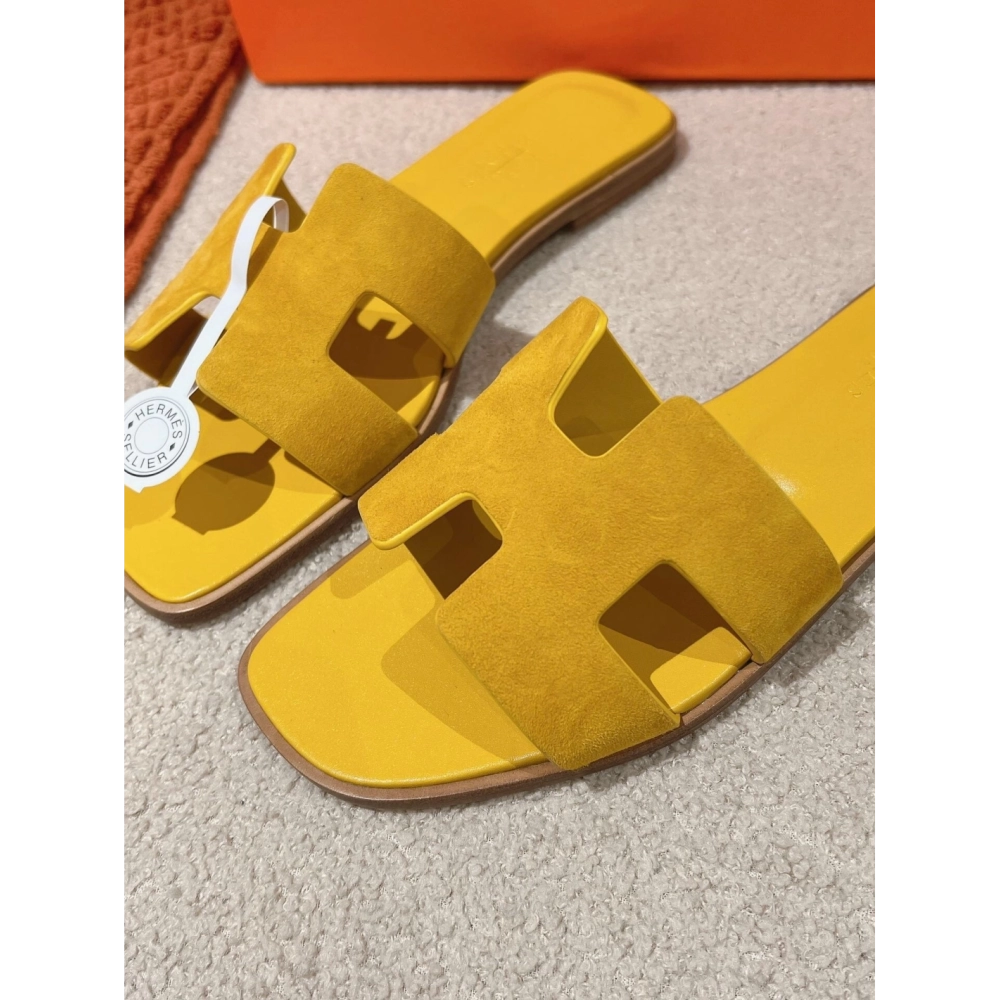 Hermes Oran slides summer shoes_9