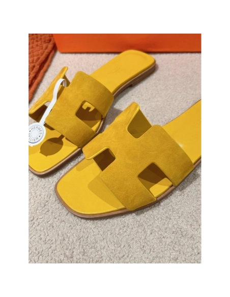 Hermes Oran slides summer shoes_9