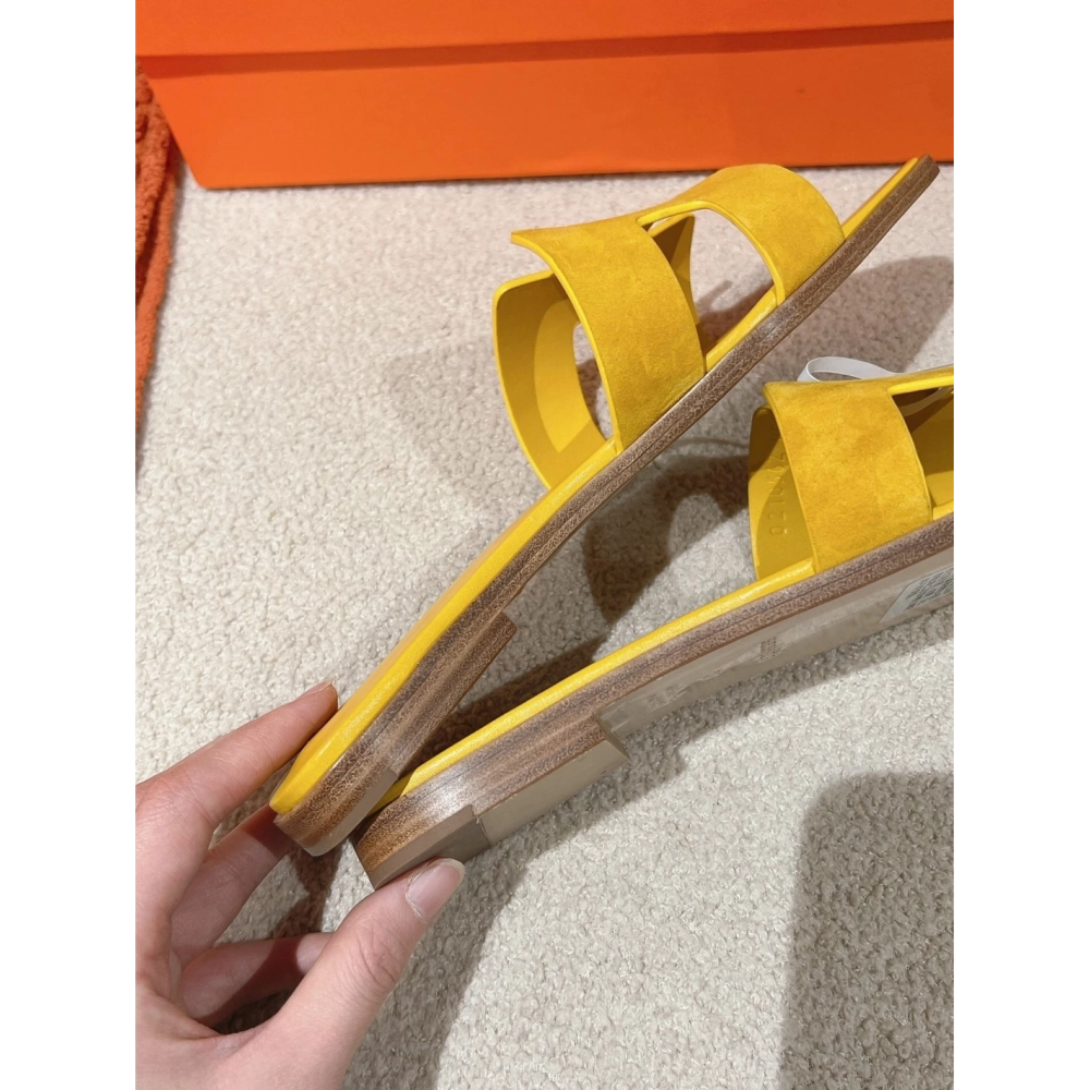 Hermes Oran slides summer shoes_9