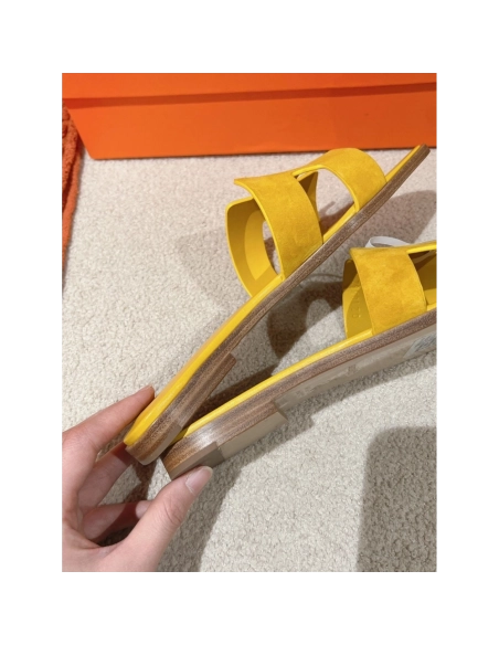 Hermes Oran slides summer shoes_9