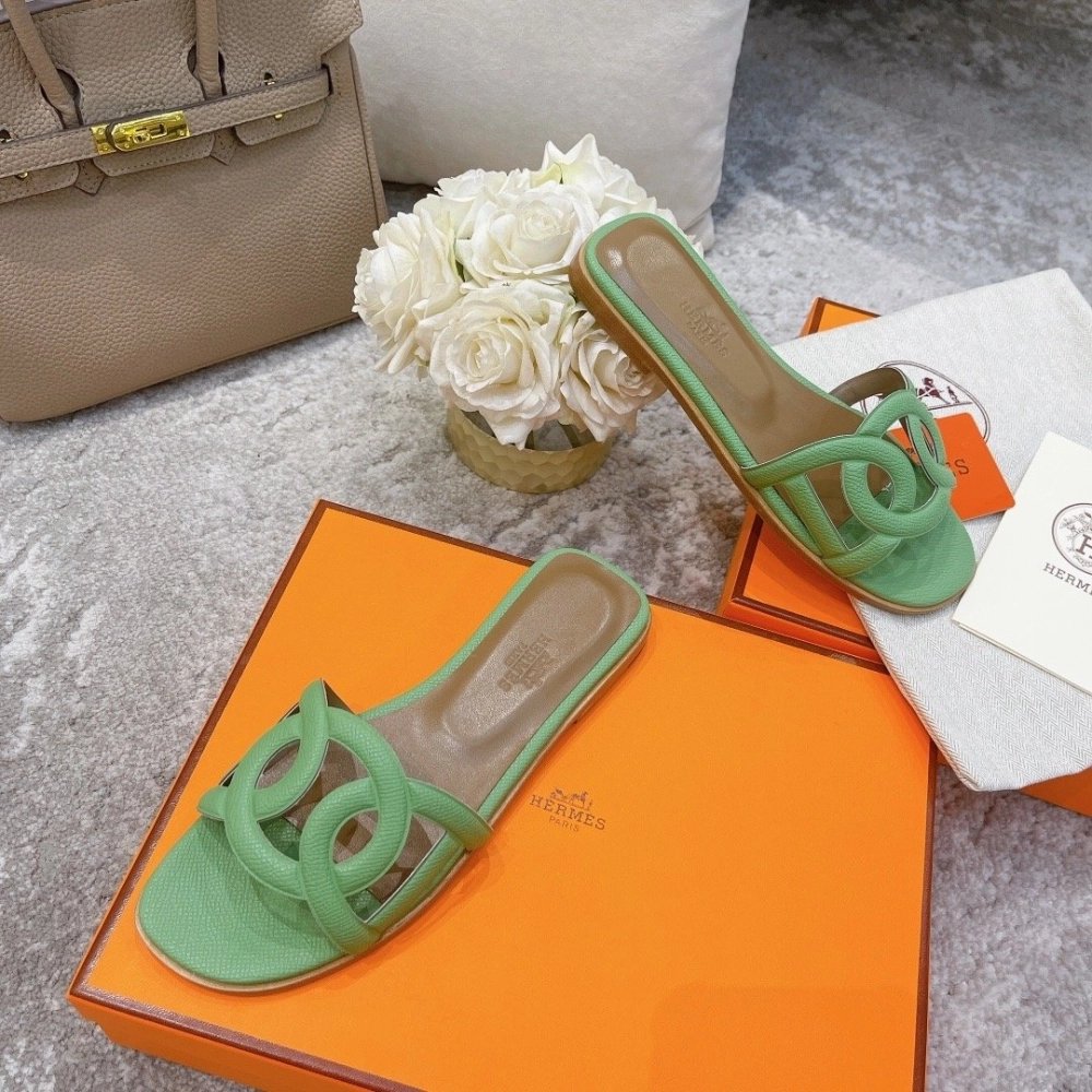 Hermes slides summer shoes_11