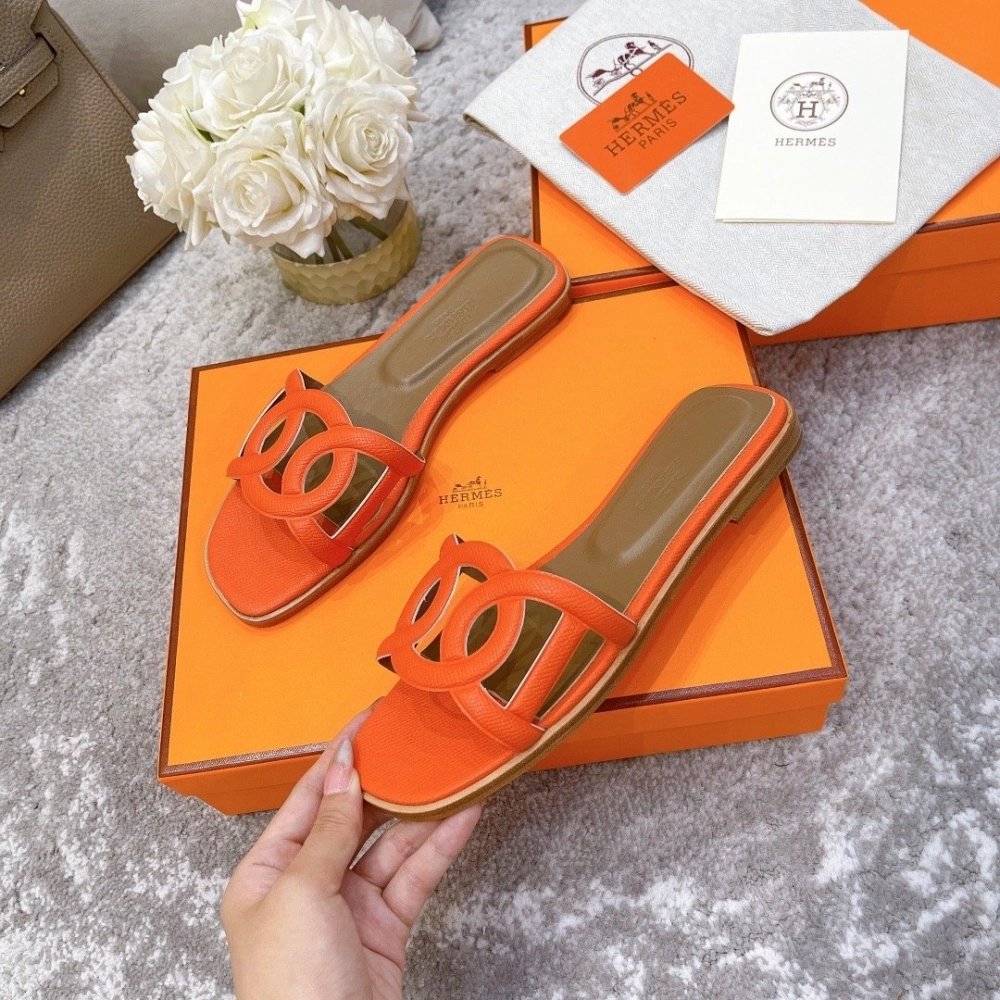 Hermes slides summer shoes_12
