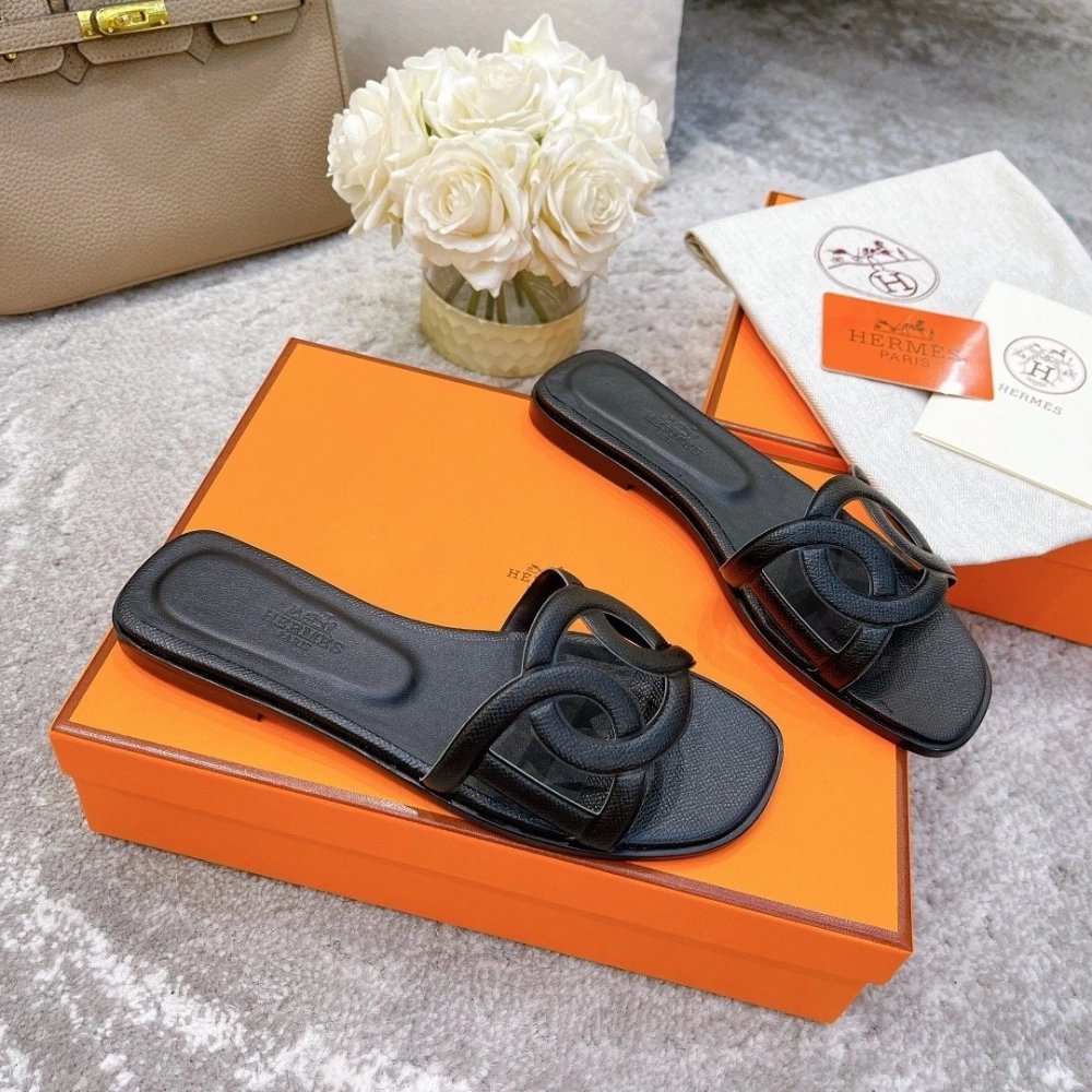 Hermes slides summer shoes_14