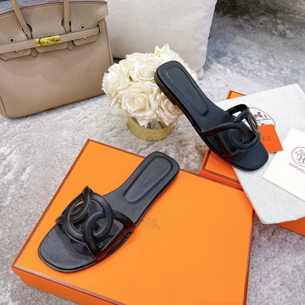 Hermes slides summer shoes_14