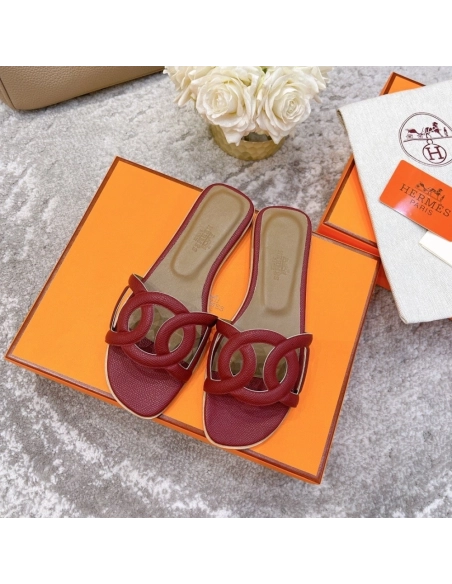 Hermes slides summer shoes_16