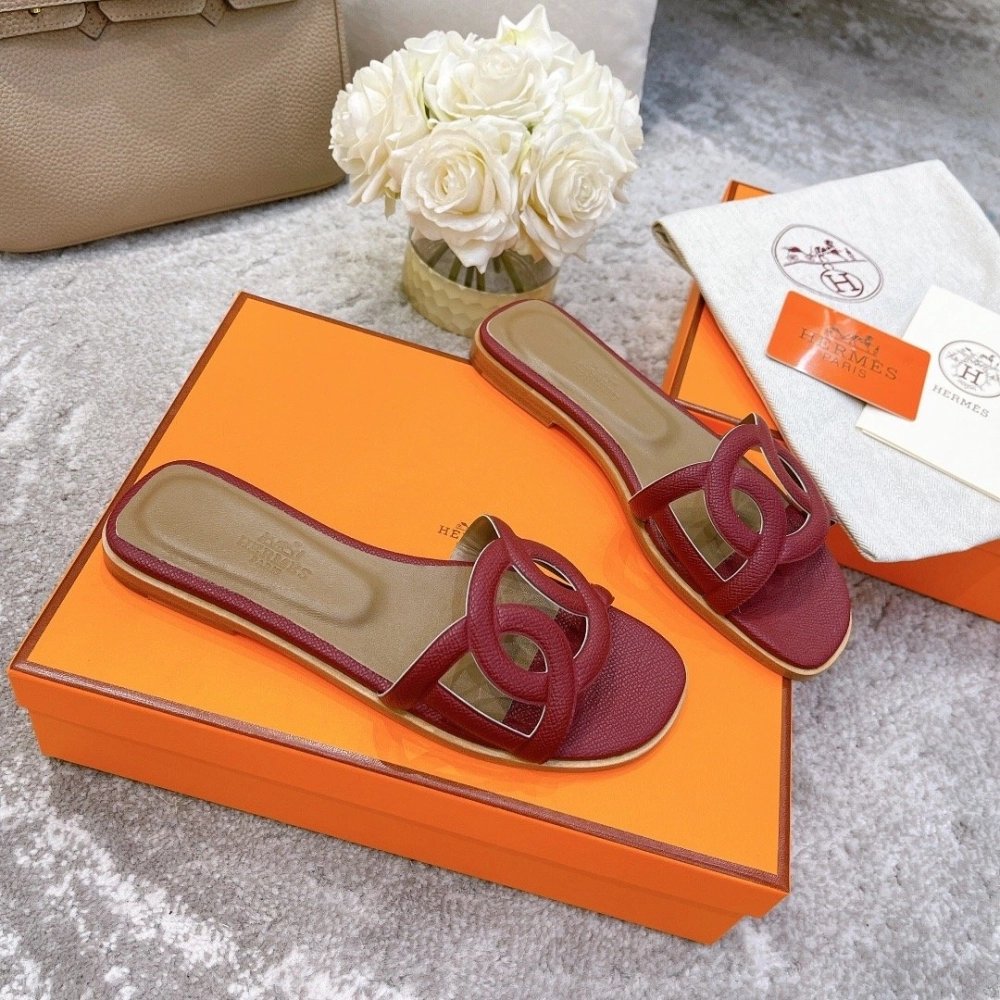 Hermes slides summer shoes_16