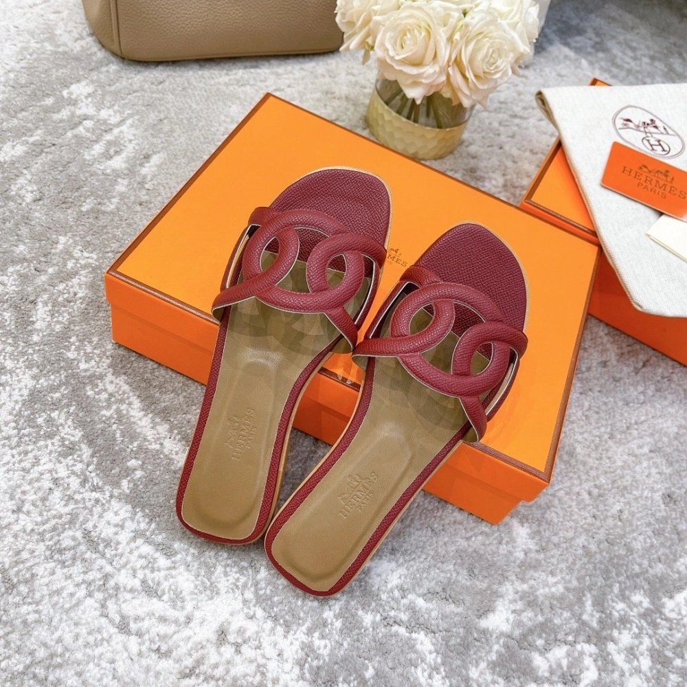 Hermes slides summer shoes_16