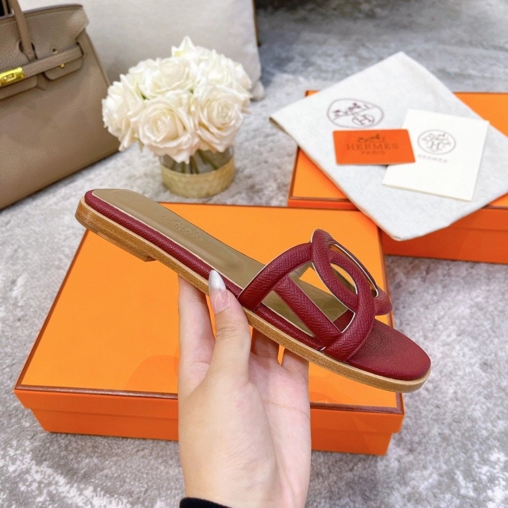 Hermes slides summer shoes_16