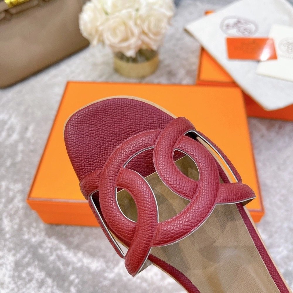 Hermes slides summer shoes_16