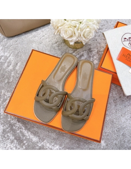 Hermes slides summer shoes_18