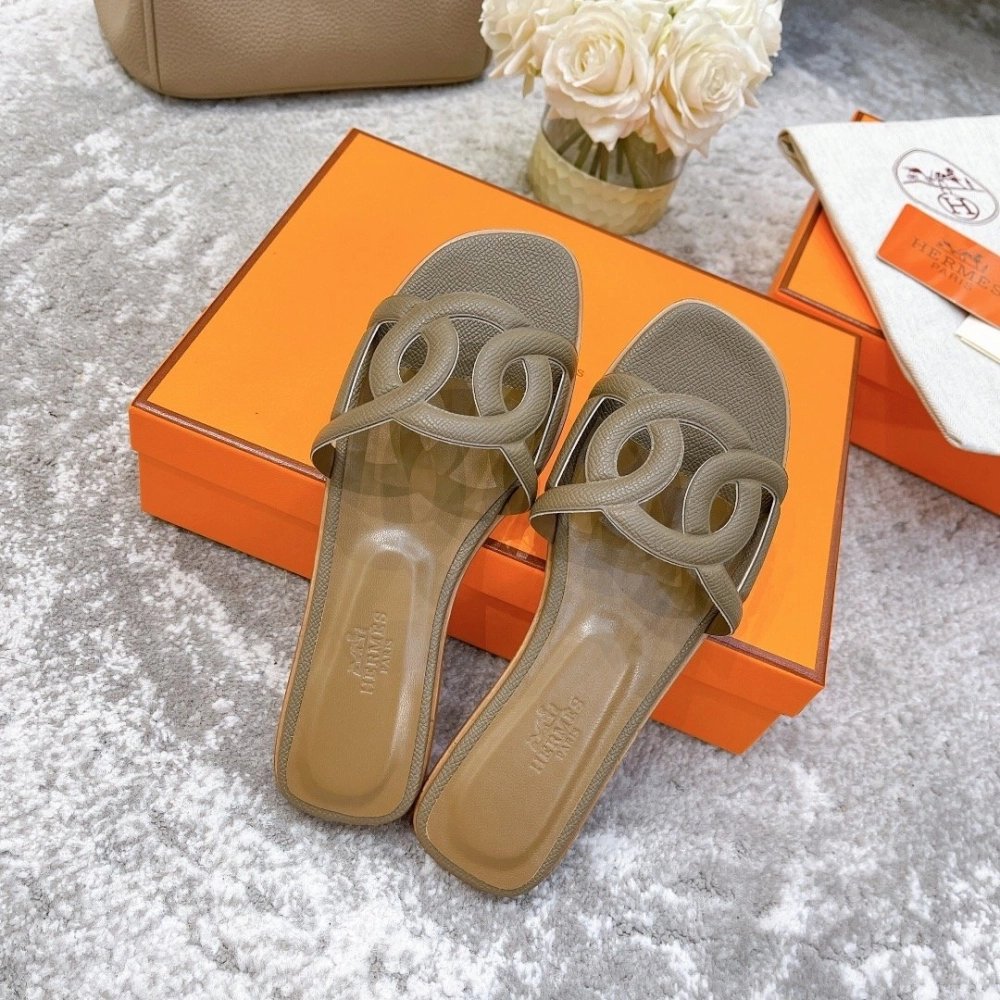 Hermes slides summer shoes_18