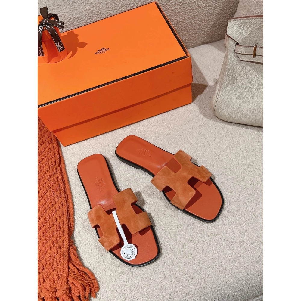 Hermes Oran slides summer shoes_10
