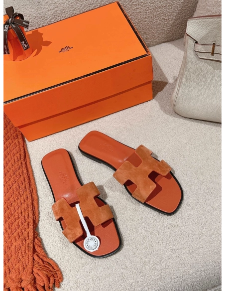 Hermes Oran slides summer shoes_10