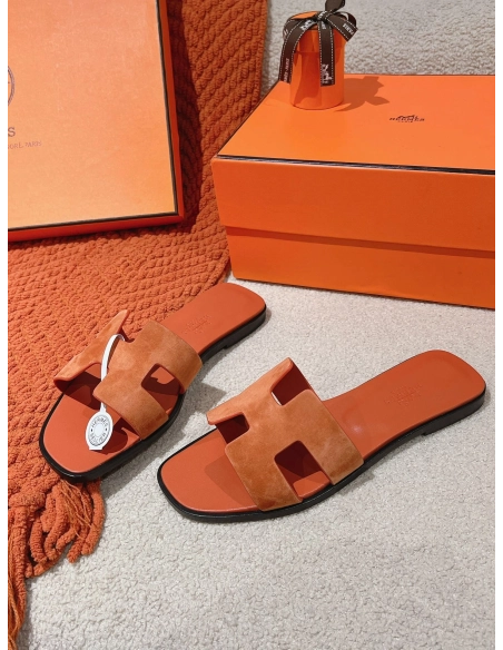 Hermes Oran slides summer shoes_10