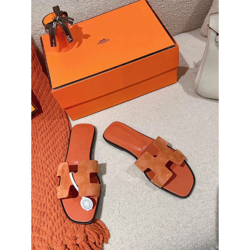 Hermes Oran slides summer shoes_10