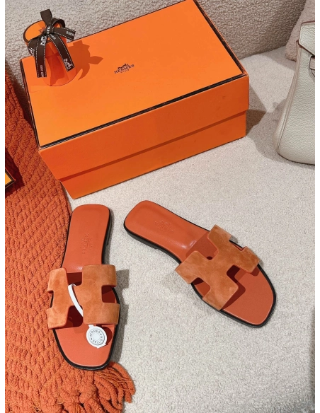 Hermes Oran slides summer shoes_10