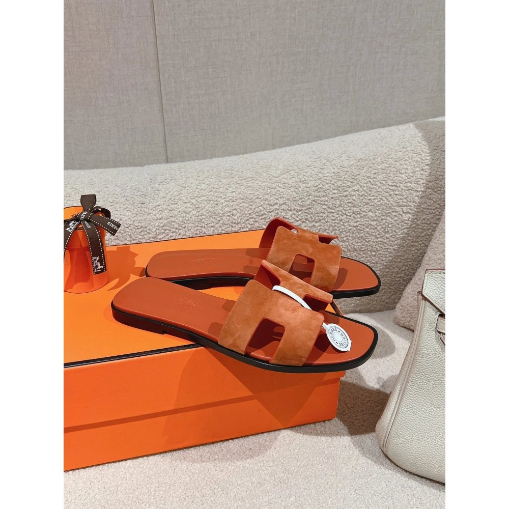 Hermes Oran slides summer shoes_10