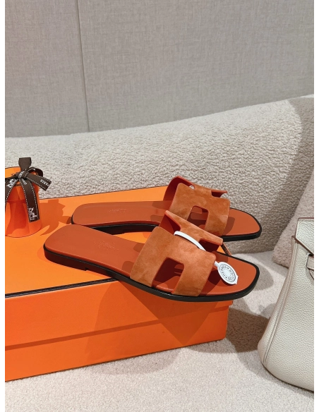 Hermes Oran slides summer shoes_10