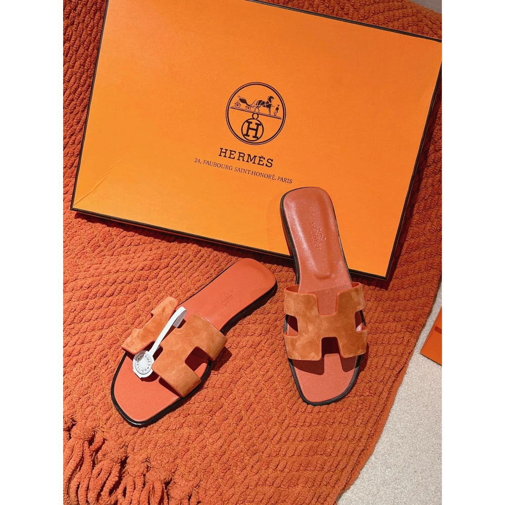 Hermes Oran slides summer shoes_10