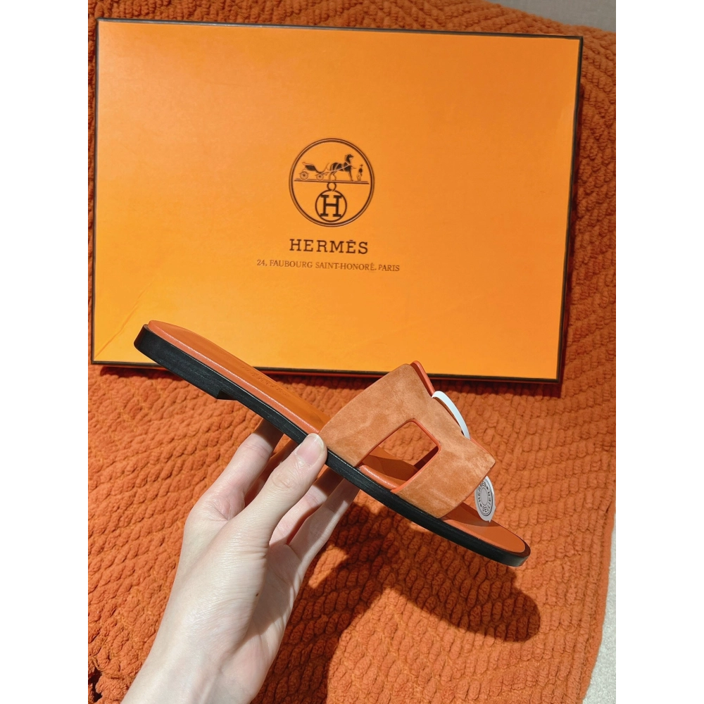 Hermes Oran slides summer shoes_10