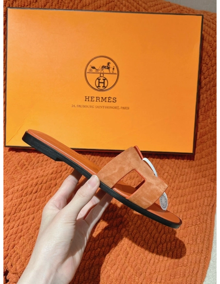 Hermes Oran slides summer shoes_10