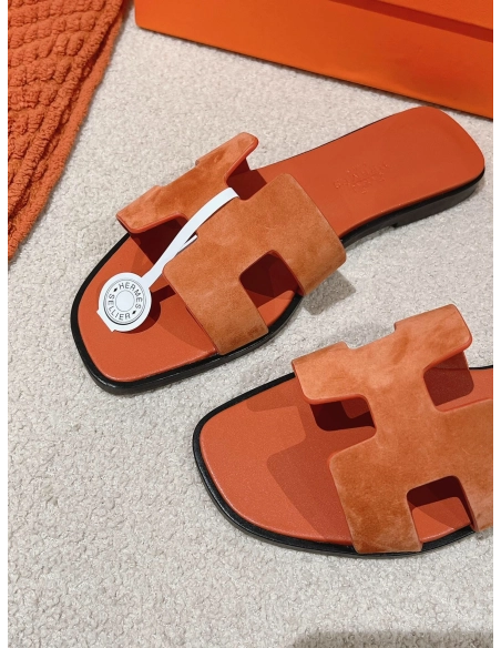 Hermes Oran slides summer shoes_10