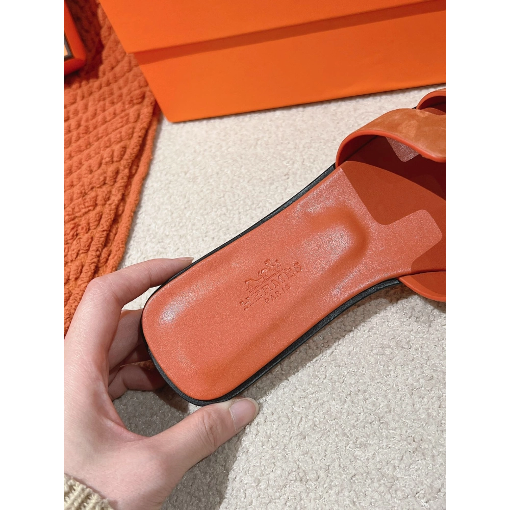 Hermes Oran slides summer shoes_10