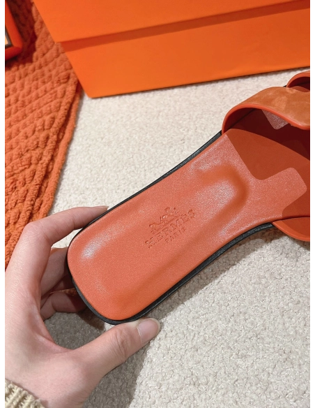 Hermes Oran slides summer shoes_10
