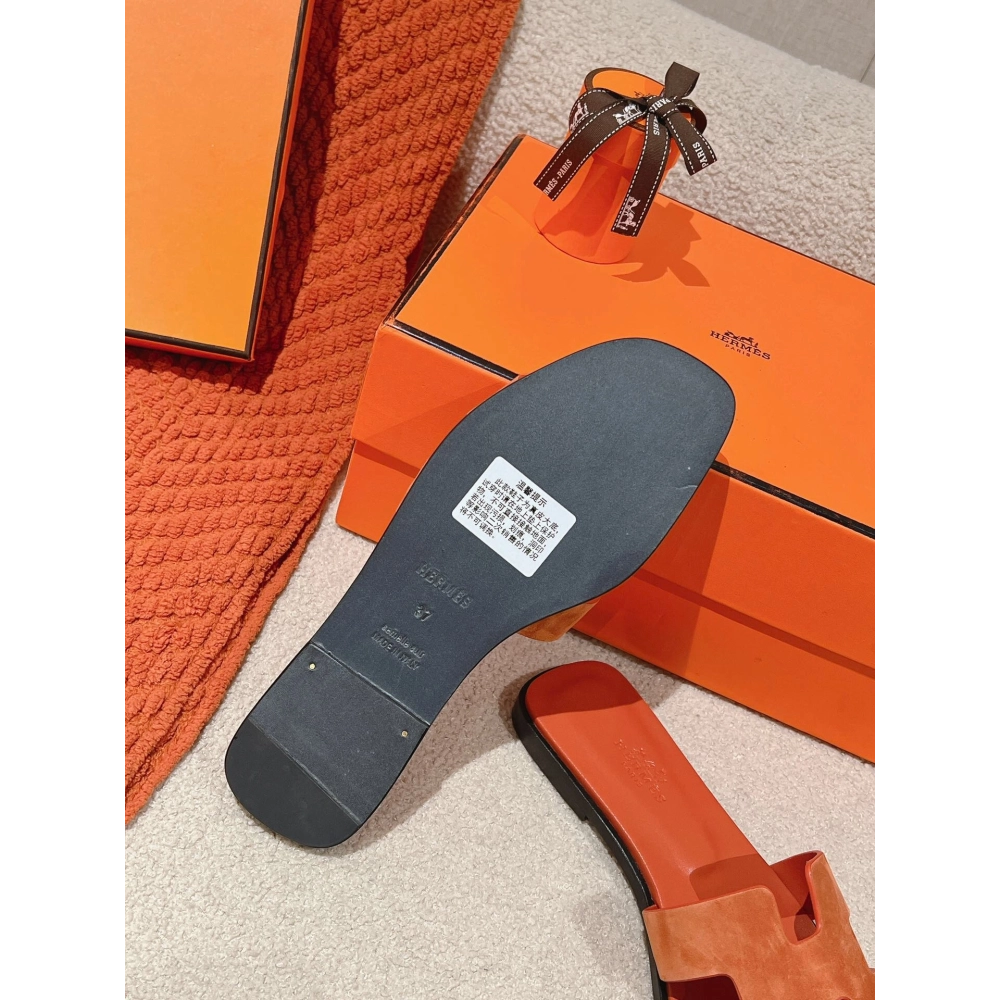 Hermes Oran slides summer shoes_10