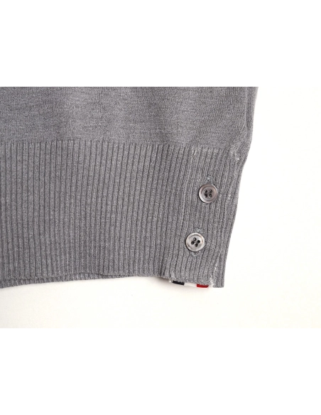 Thom Browne Knitted Four-Bar Polo Short Sleeve T-Shirt TSK1,Thom Browne