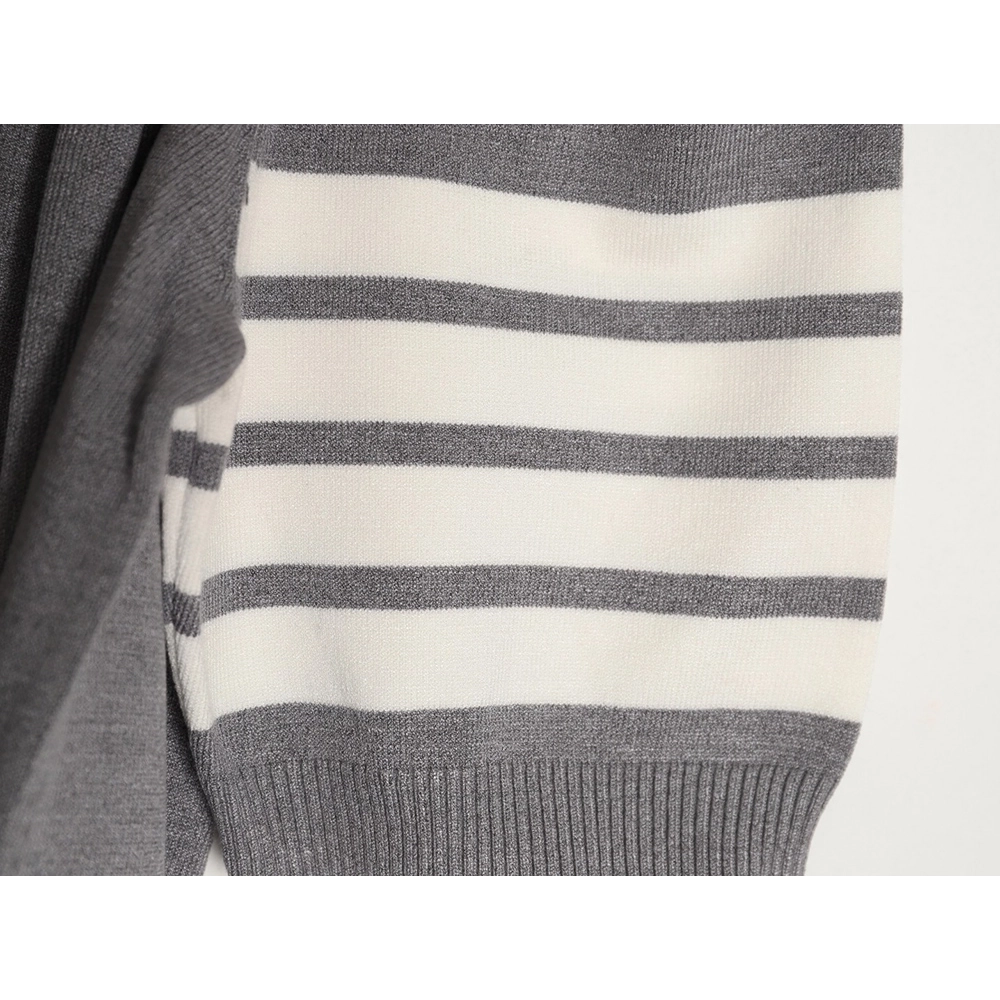 Thom Browne Knitted Four-Bar Polo Short Sleeve T-Shirt TSK1,Thom Browne